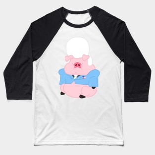 Man Pig Baseball T-Shirt